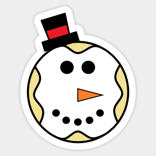 The Snowman Donut Sticker